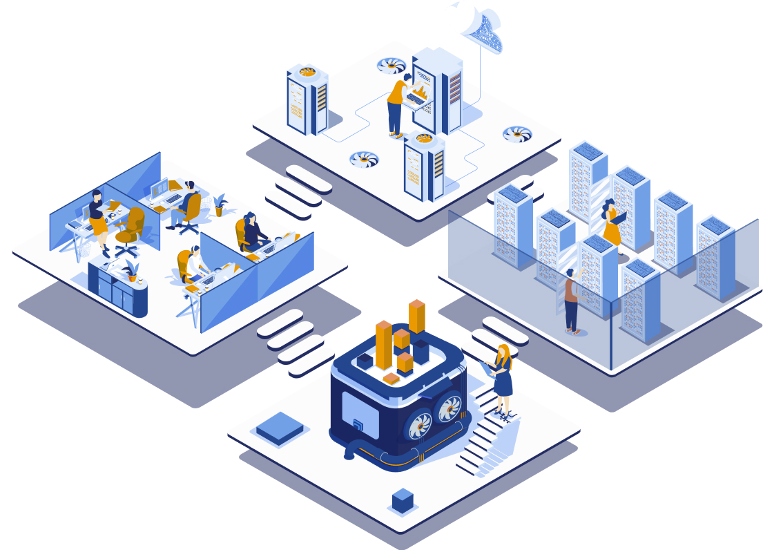 Managed Service Center illustration