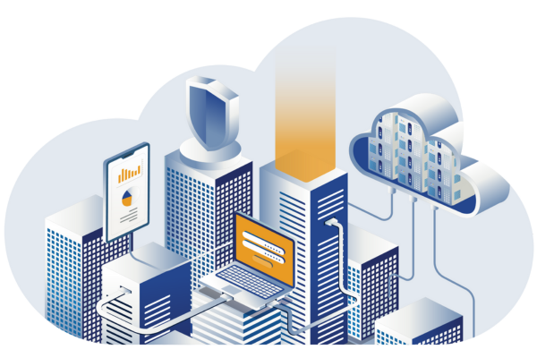 Private Cloud Image Managed Service Center illustration